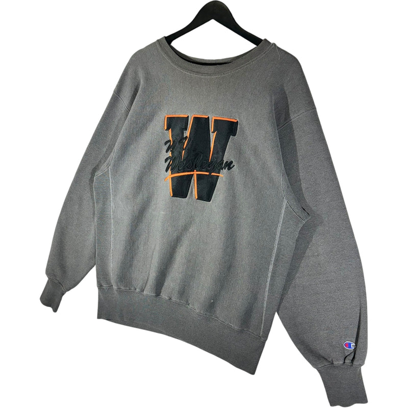 Vintage Wesleyan University Champion Reverse Weave Crewneck