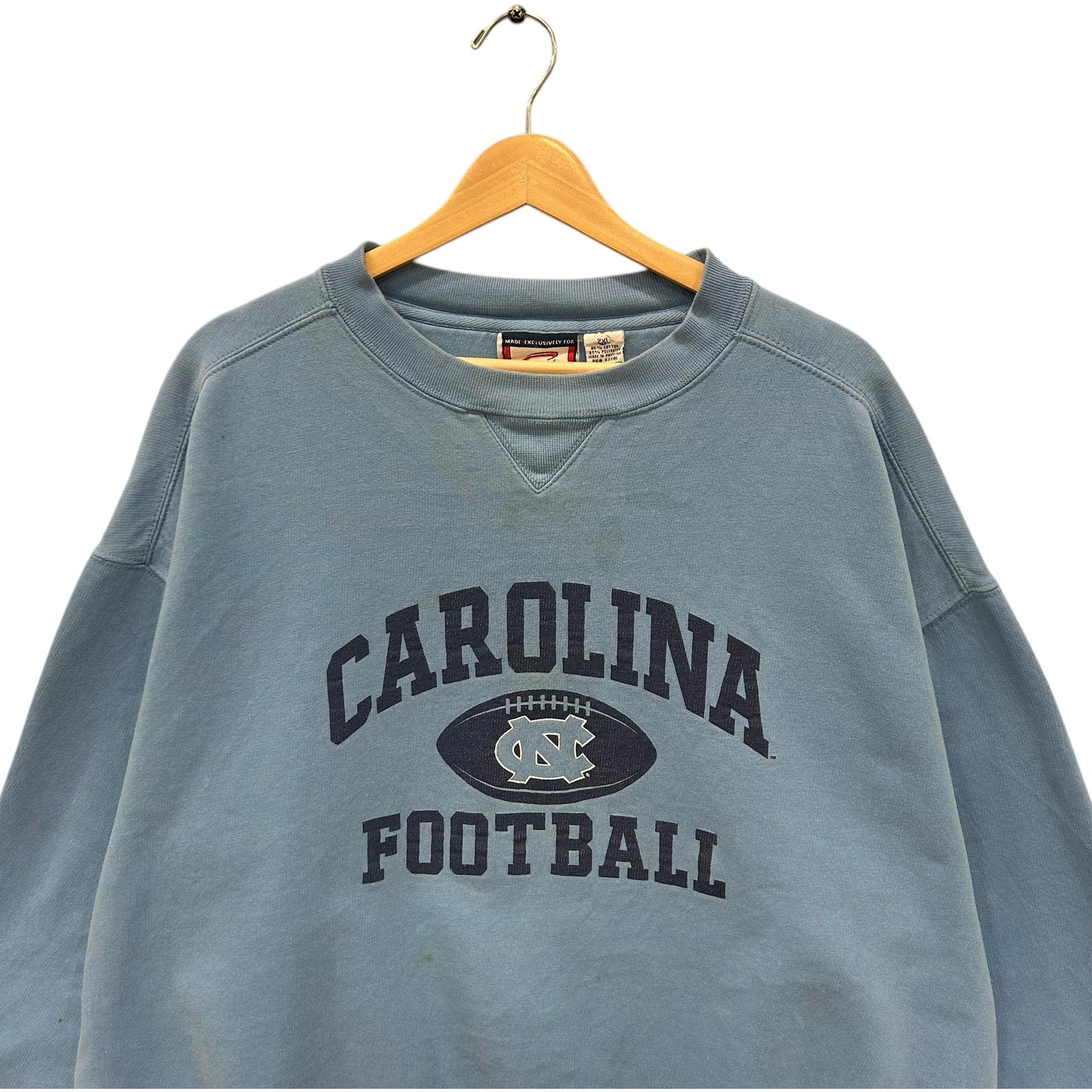 Vintage University Of North Carolina Football Crewneck