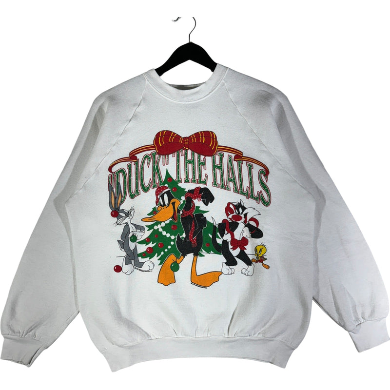 Vintage "Duck The Halls" Daffy Duck Christmas Crewneck