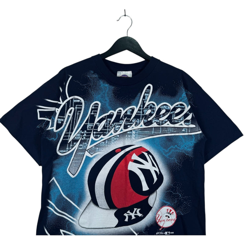 Vintage New York Yankees Lightning Hat AOP Tee