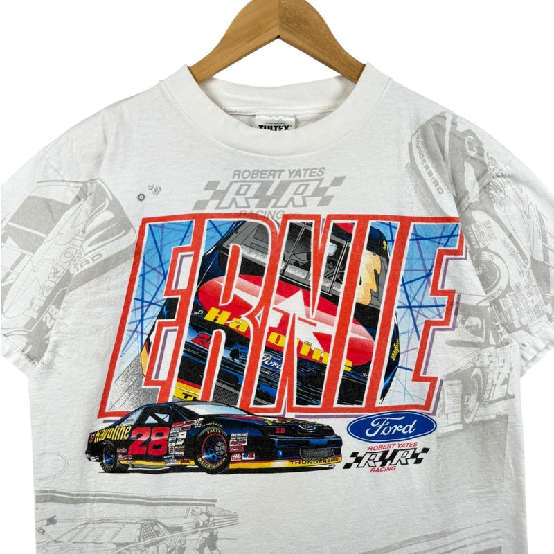 Vintage Ernie Irvan #28 Graphic NASCAR T-Shirt