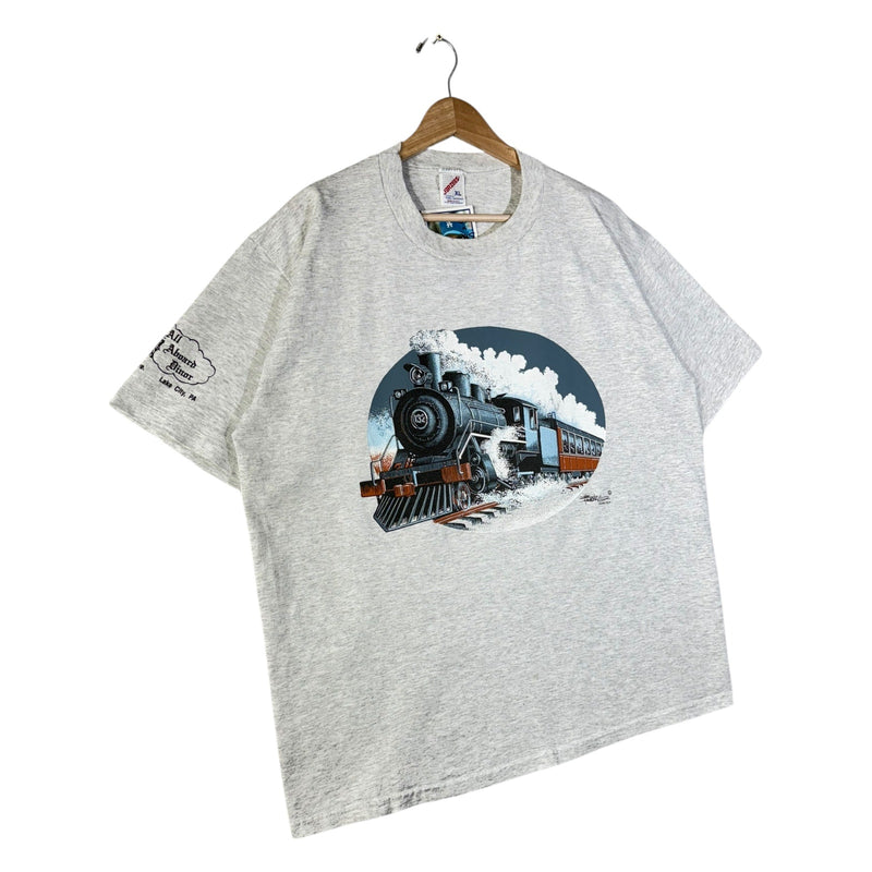 Vintage Steam Engine Locomotive Train T-Shirt