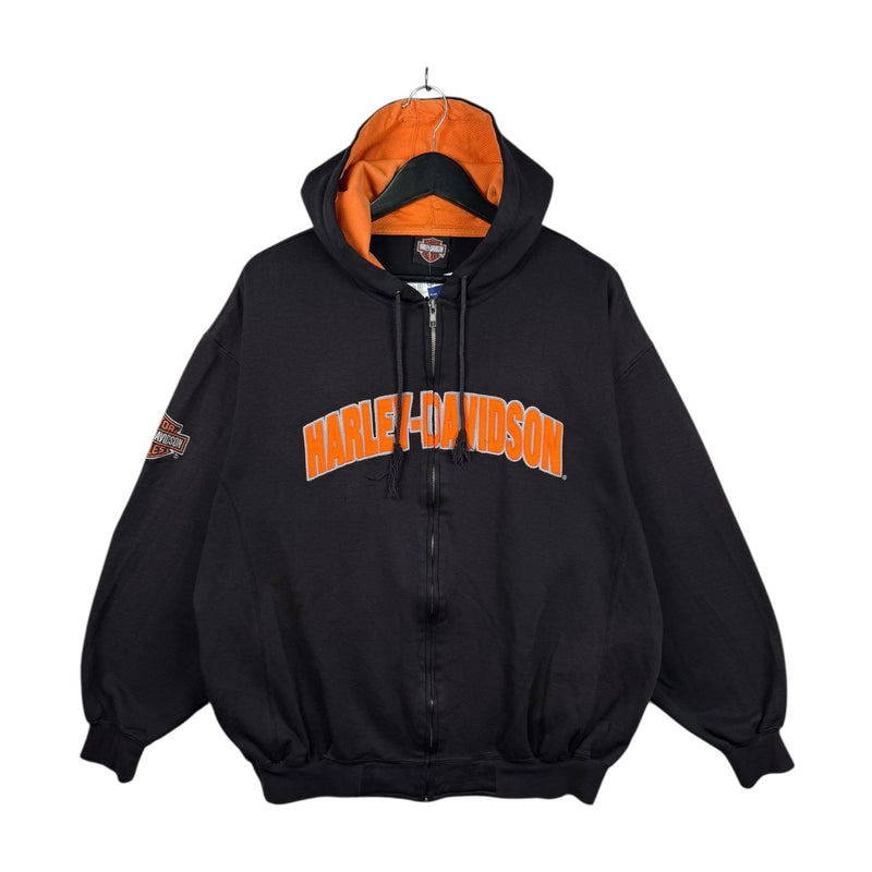 Vintage Harley Davidson Daytona Spell Out Logo Hoodie