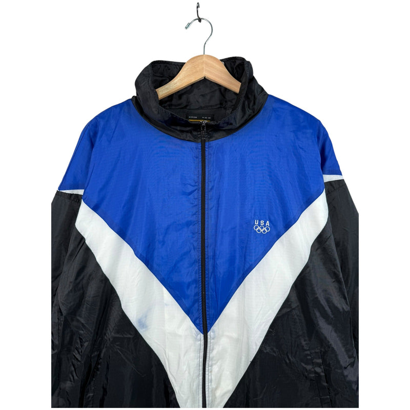 Vintage USA Olympics Colorblock Windbreaker Jacket