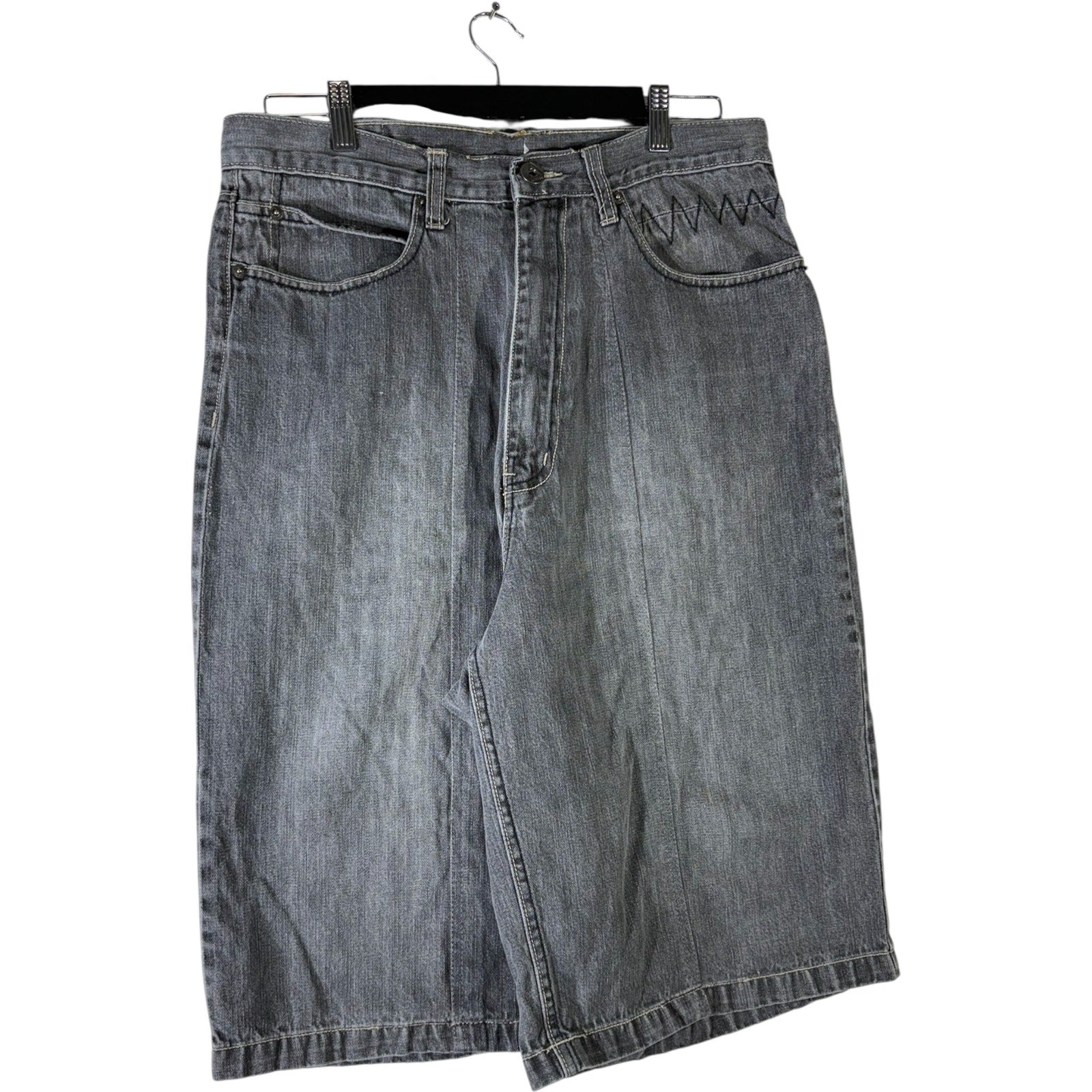Vintage Bermuda Utility Denim Shorts 34x13