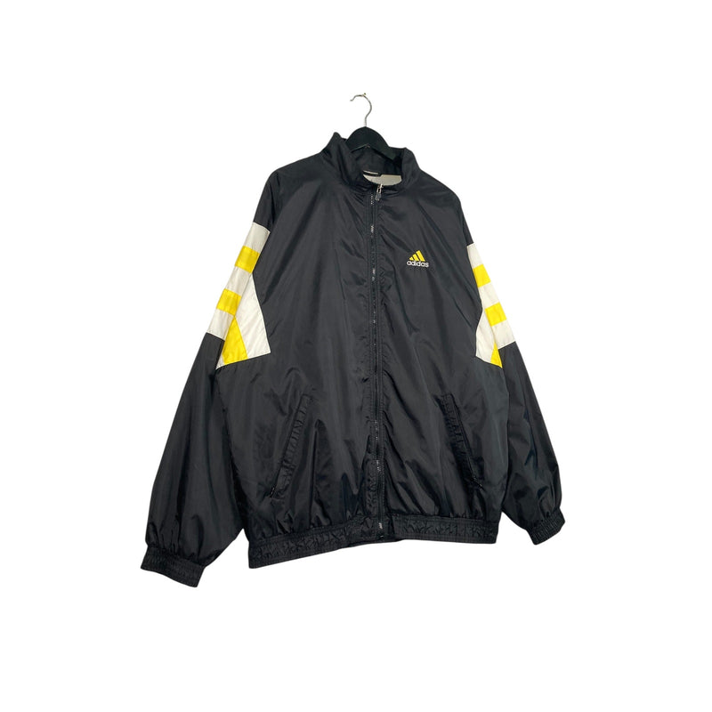 Vintage Adidas Mini Spellout Logo Full Zip Windbreaker