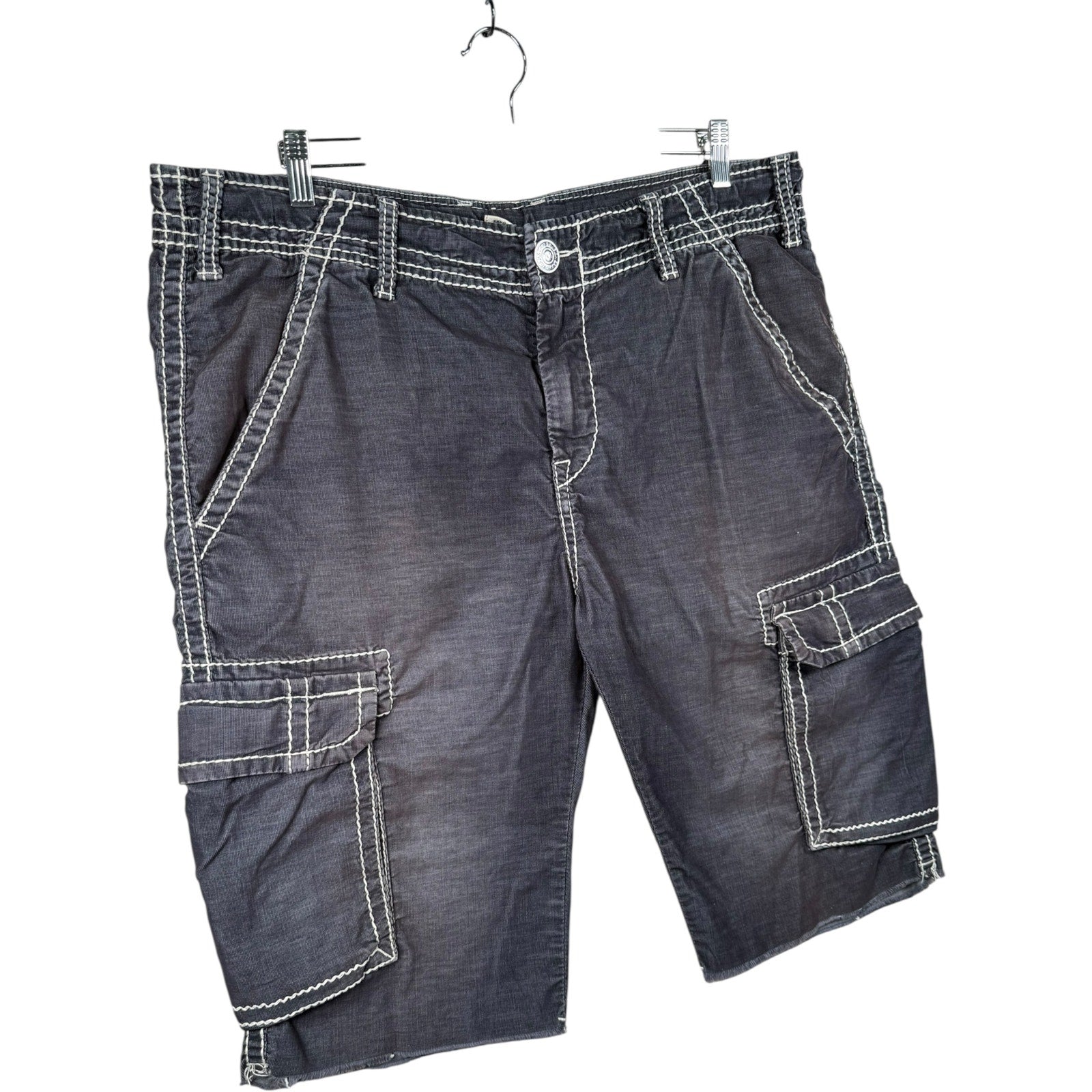 Vintage True Religion Cargo Denim Shorts 38