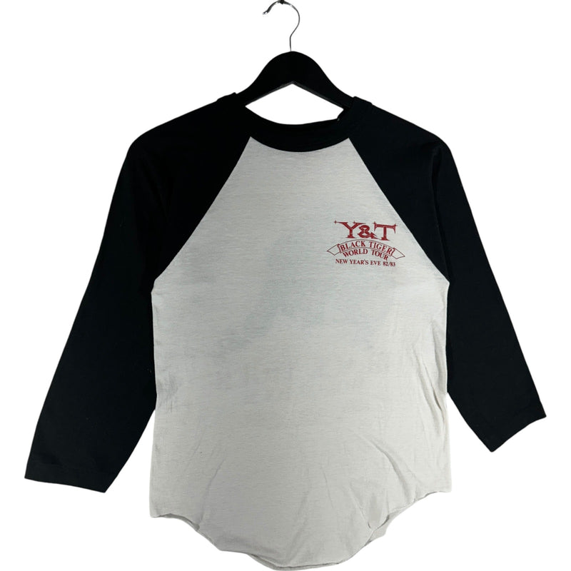 Vintage Y & T Black Tiger World Tour Raglan Long Sleeve 1982