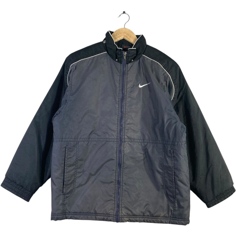 Vintage Nike White Swoosh Full Zip Windbreaker