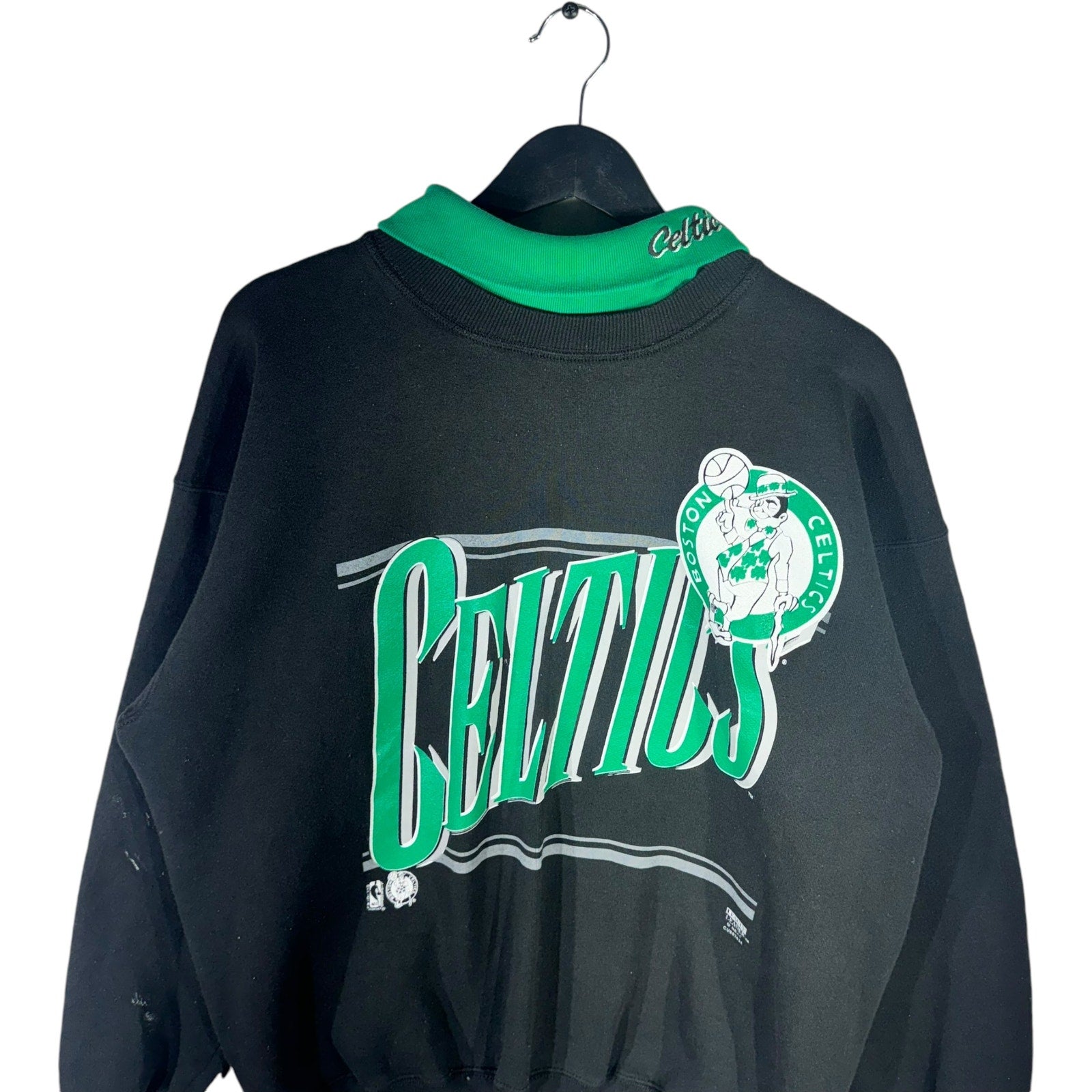 Vintage Boston Celtics Mockneck Crewneck 90s