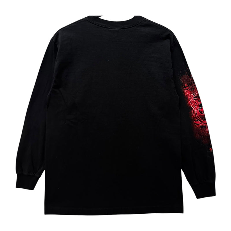 Vintage Hot Leathers Spider Web Skeleton Long Sleeve