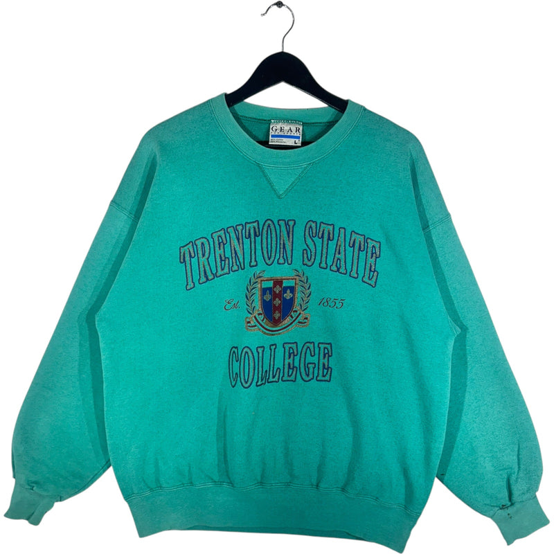 Vintage Trenton State College Emblem Spellout Crewneck