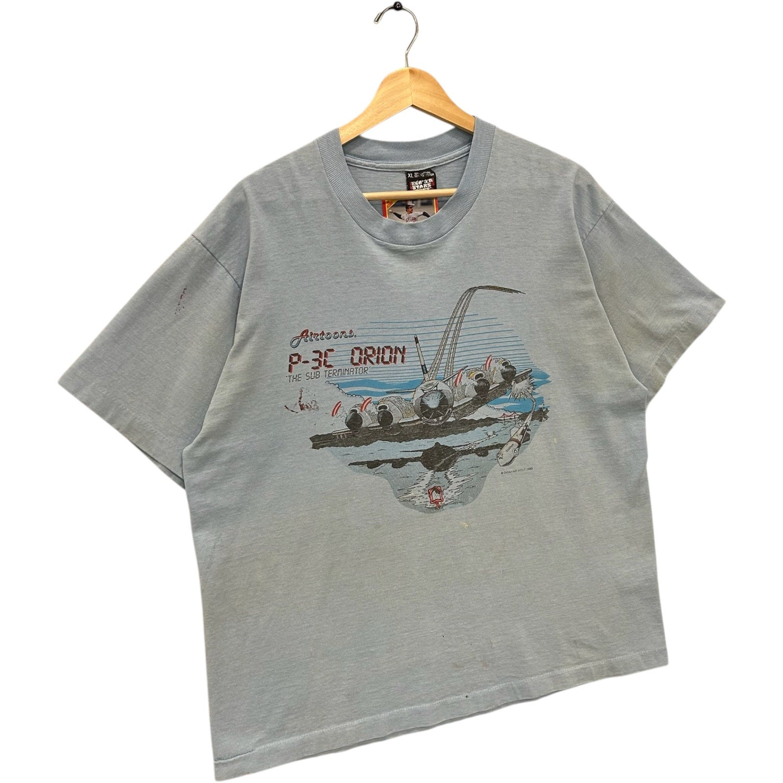 Vintage Airtoons P-3C Orion "The Sub Terminator" Tee 1985