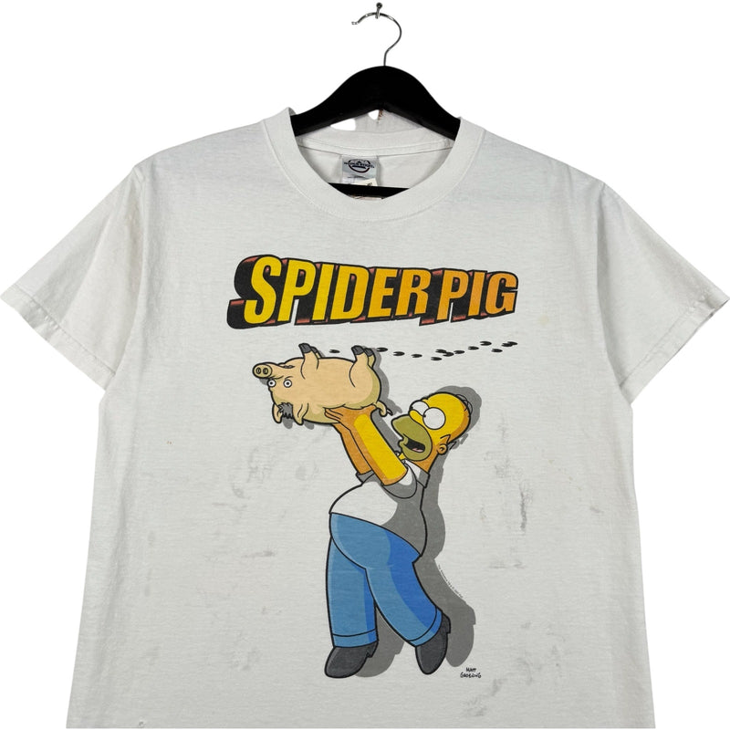 Vintage The Simpsons Spider Pig Spellout T-Shirt
