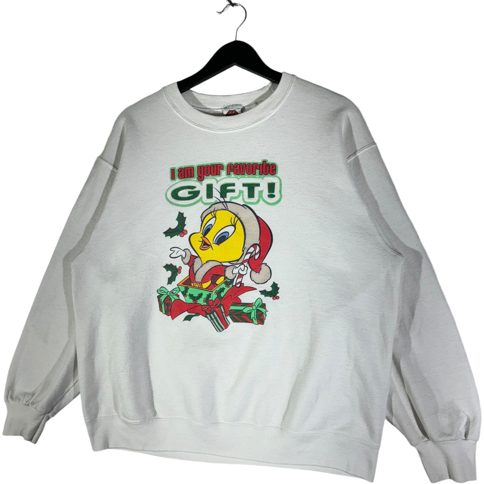 Vintage Looney Tunes Tweety Bird Christmas Gift Crewneck