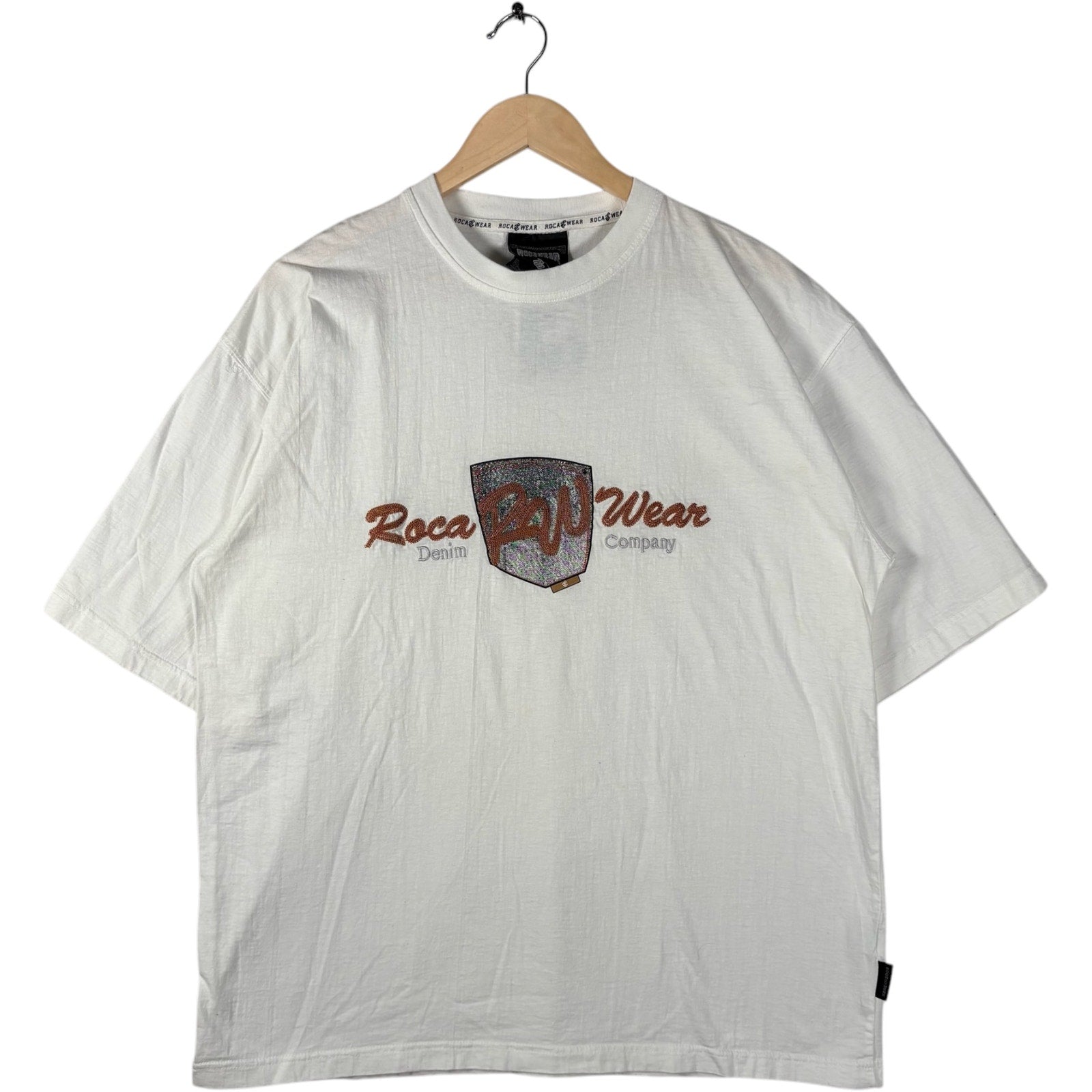 Vintage Roca Wear Embroidered Logo Tee