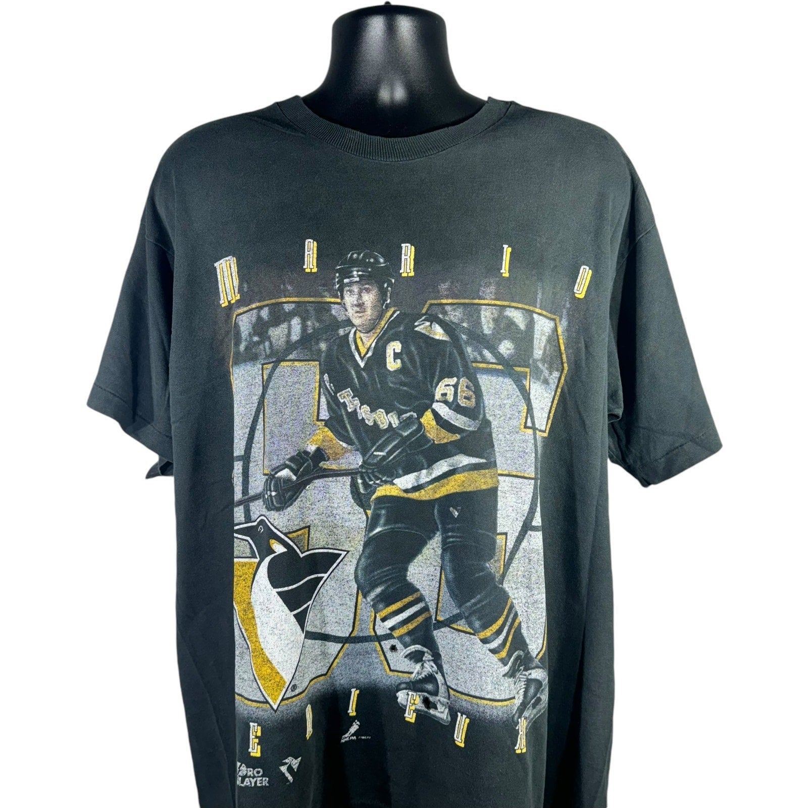 Vintage Pittsburgh Penguins Mario Lemieux Pro Player Tee 90s