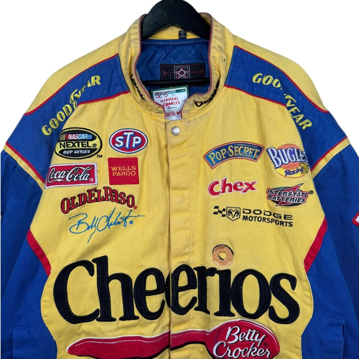Vintage Bobby Labonte Cheerios #43 NASCAR Racing Jacket