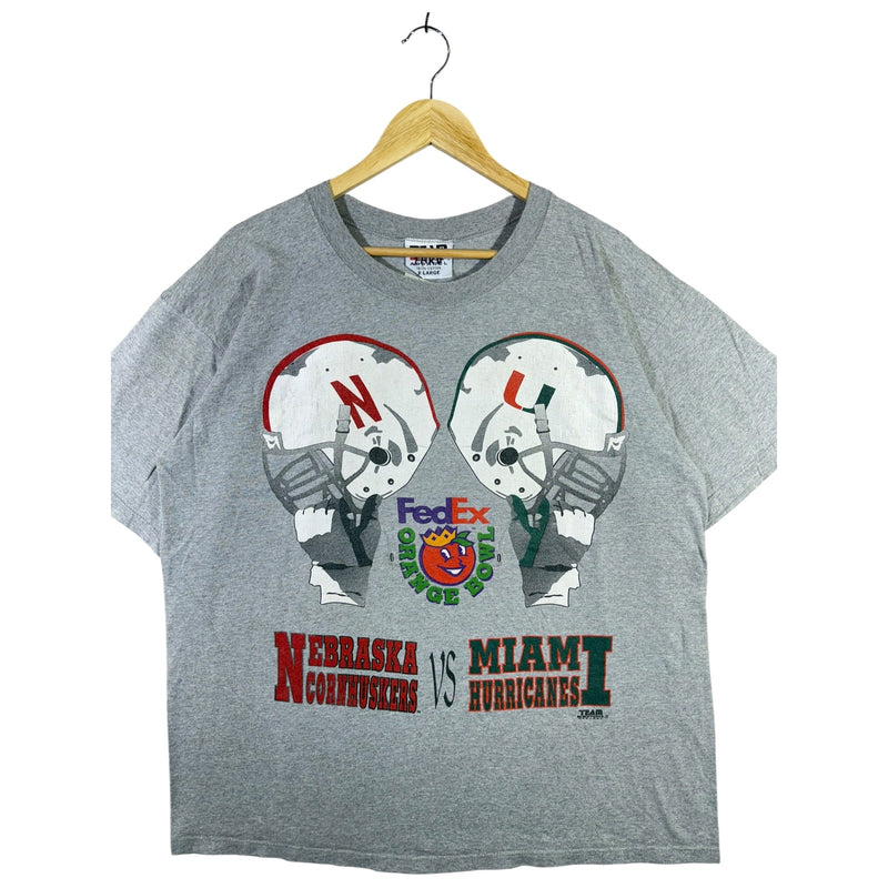 Vintage Team Edition Nebraska VS Miami T-Shirt