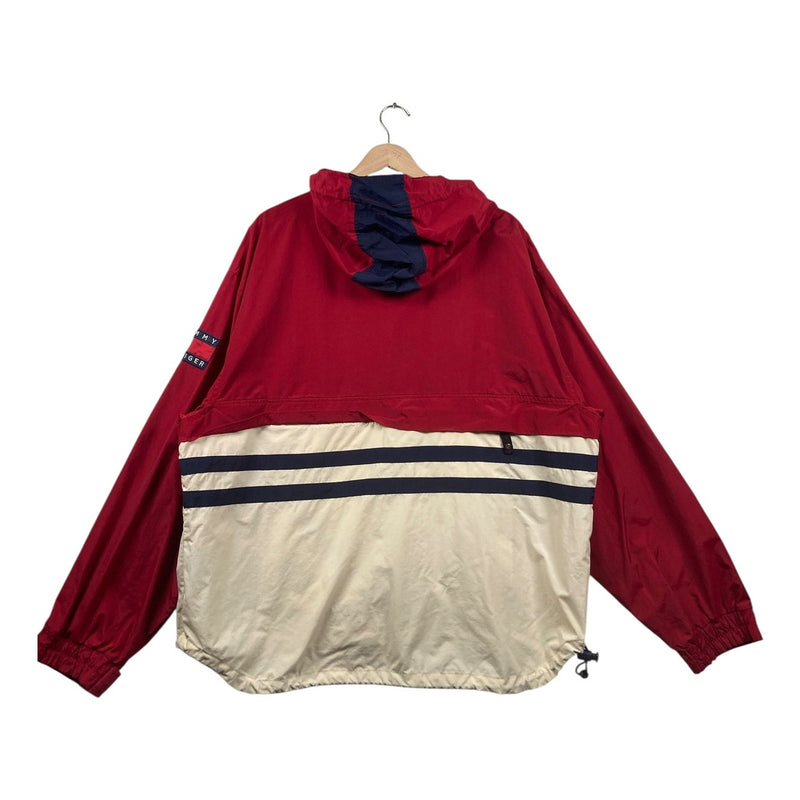 Vintage Tommy Hilfiger Hooded Colorblock Anorak Jacket