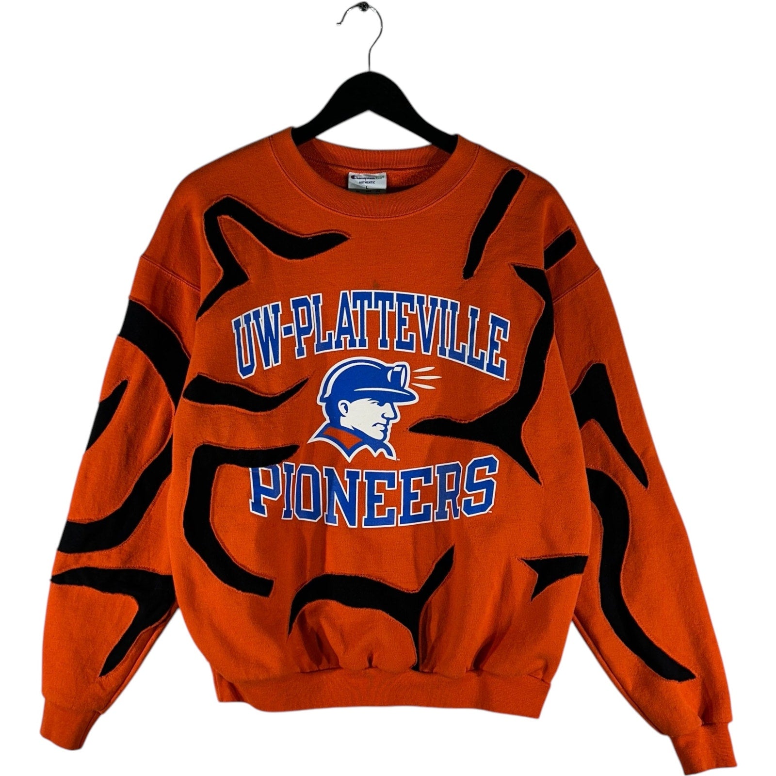 Vintage Champion UW-Platteville Pioneers Cut & Sew Crewneck