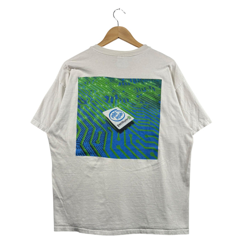 Vintage Intel Graphic Print T-Shirt