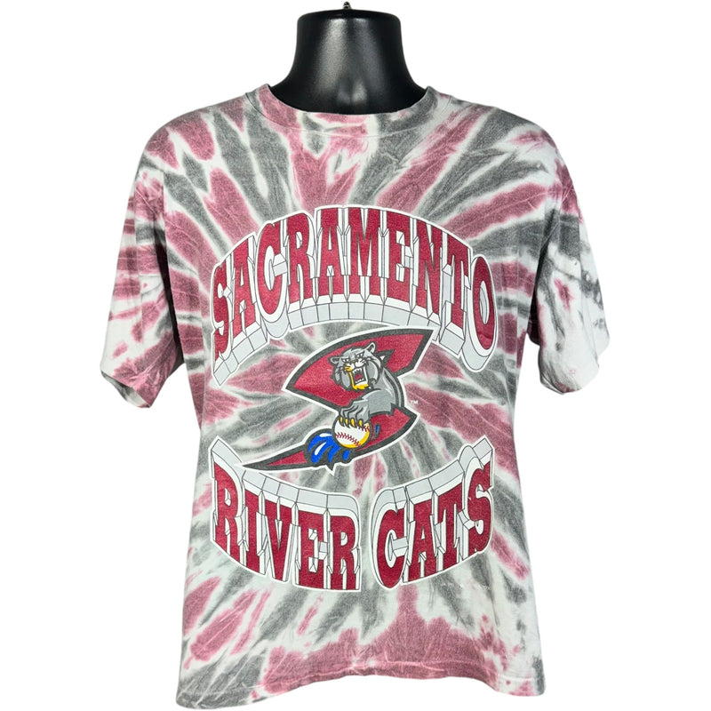 Vintage Sacramento River Cats Logo Tie Dye MLB Tee