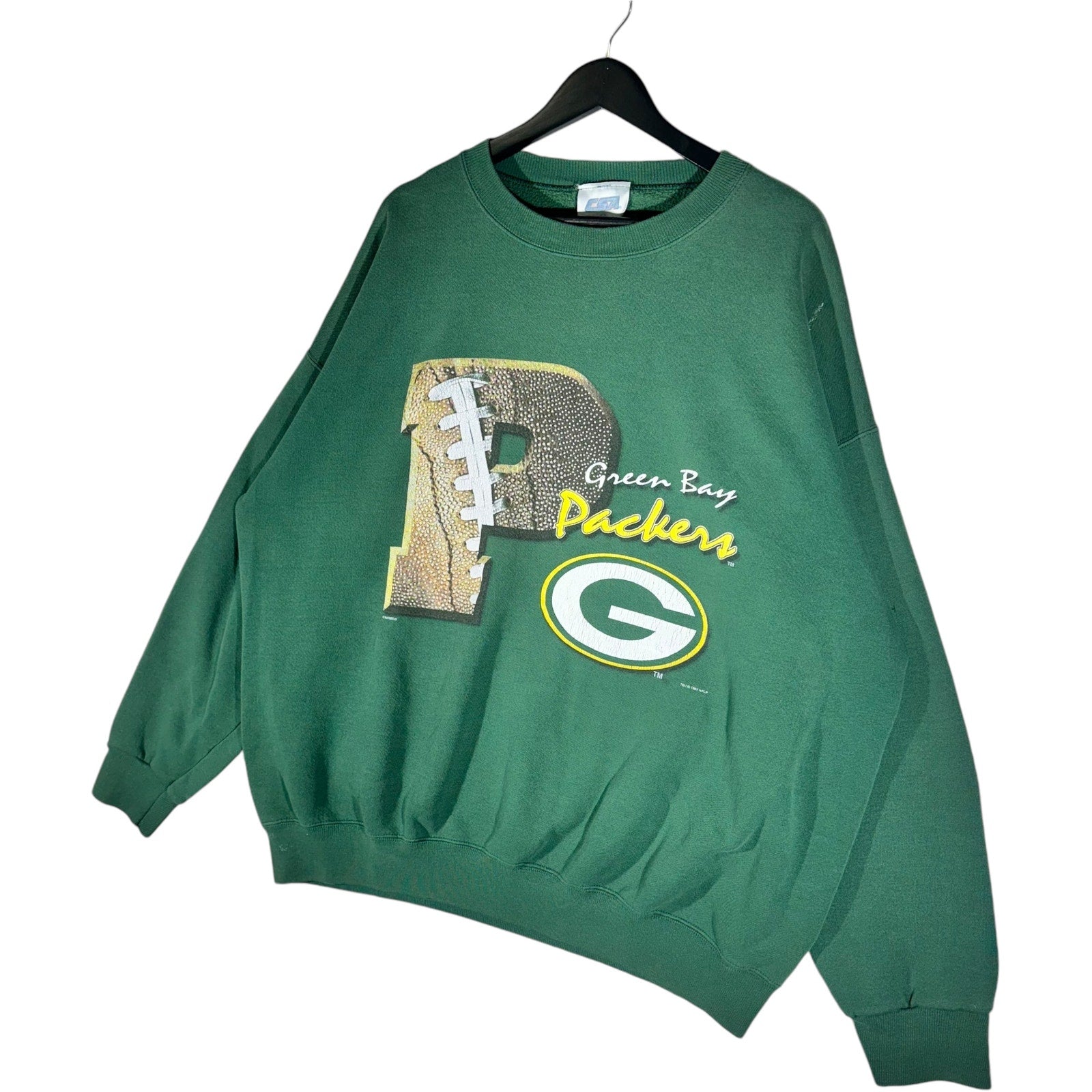 Vintage NFL Green Bay Packers Football "P" Crewneck