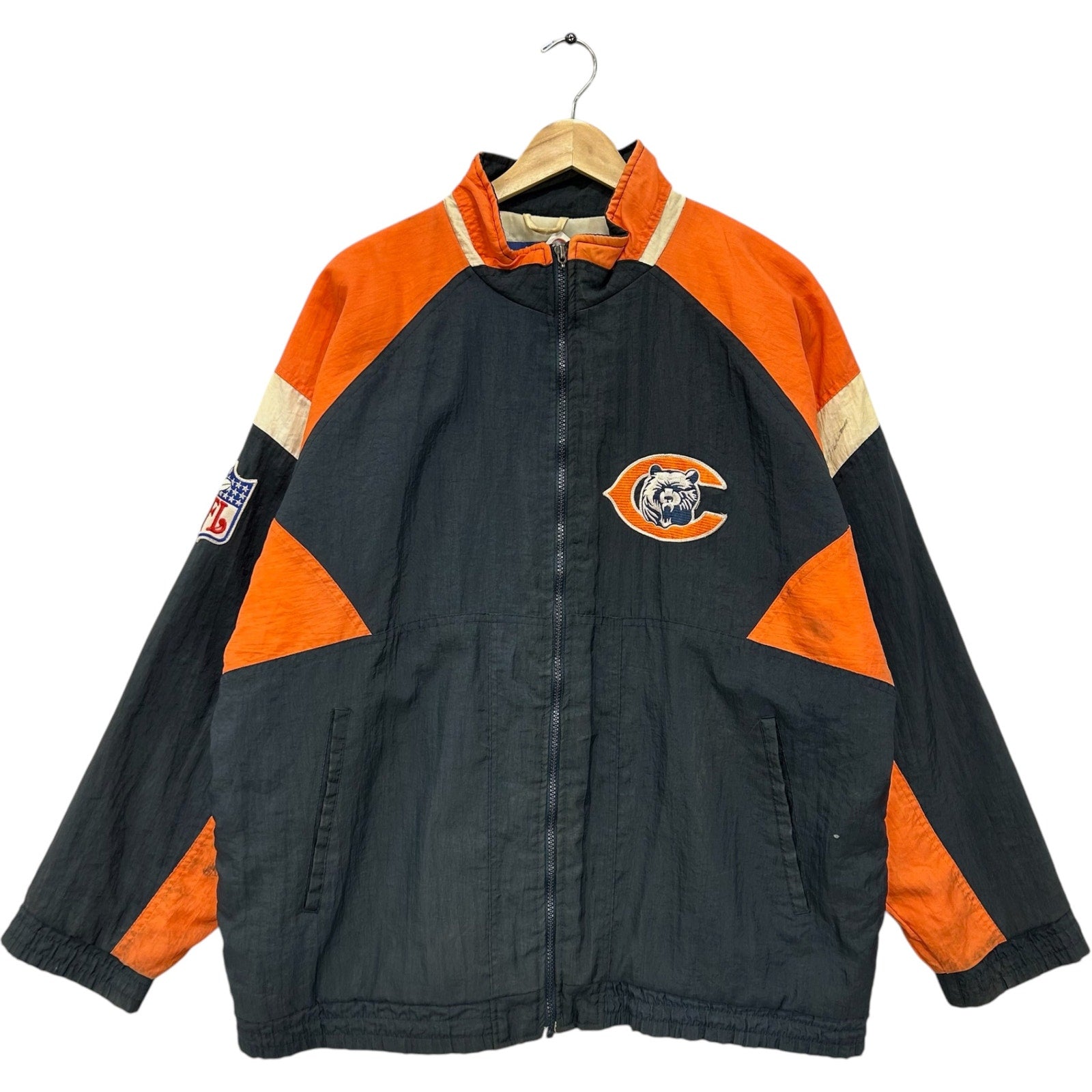 Vintage Apex One Chicago Bears NFL Full Zip Light Jacket