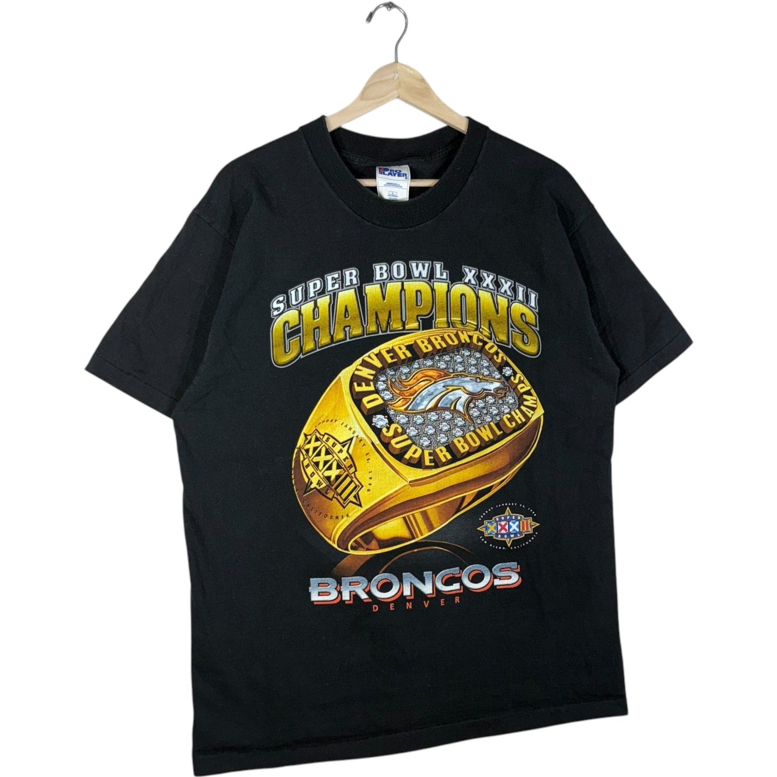 Vintage Denver Broncos Super Bowl XXXII Champions Tee 90s