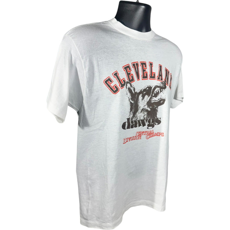 Vintage Cleveland Dawgs Central Division Champs Tee 80s