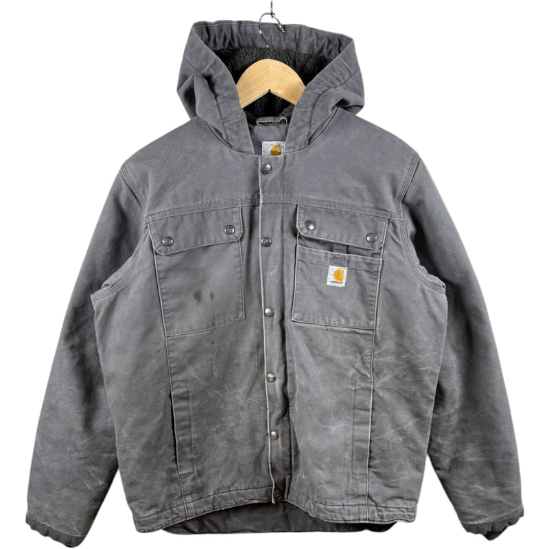 Vintage Carhartt Sherpa Lined Hooded Workwear Jacket