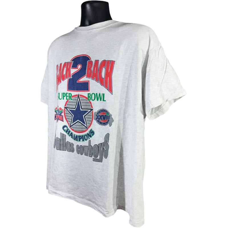 Vintage Dallas Cowboys Back To Back Super Bowl Champions Tee 90s