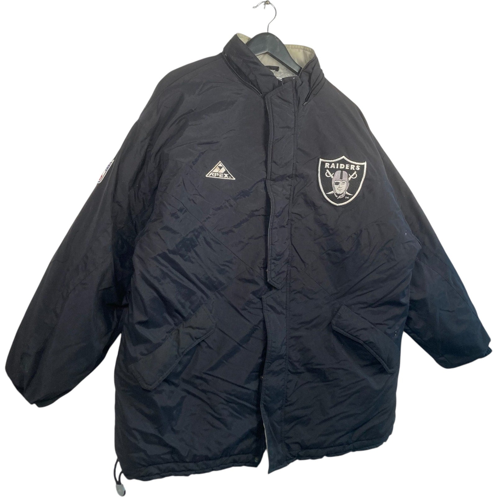 Vintage Oakland Raiders Logo NFL Puffer Jacket