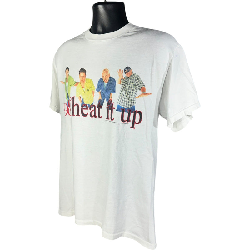 Vintage 98 Degrees "Heat It Up" Boy Band Tee 1998