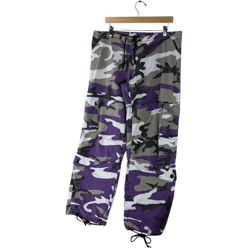 Vintage Roth Co Purple Camo Cargo Pants Men's 38x30