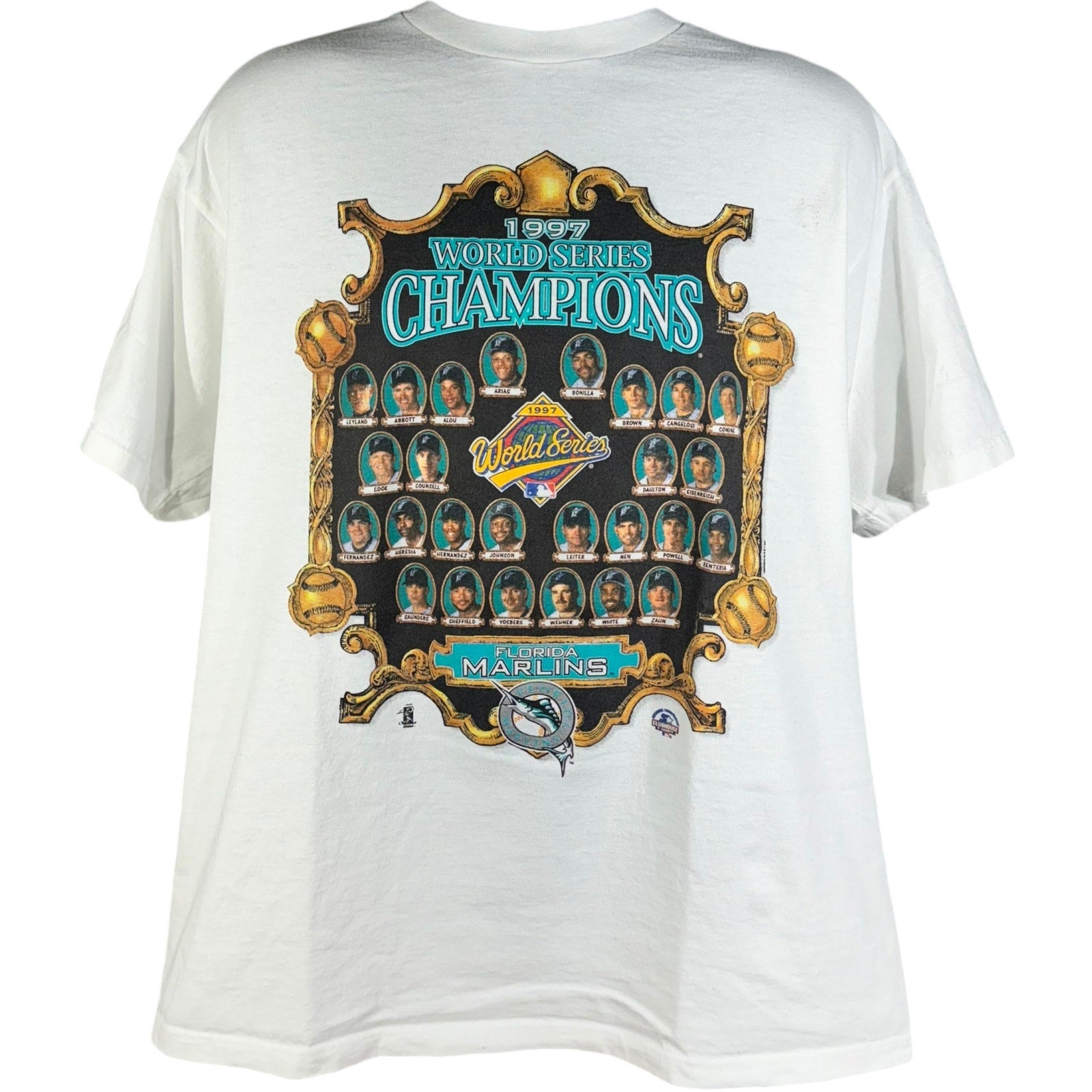 Vintage Starter Florida Marlins World Series Champions Tee