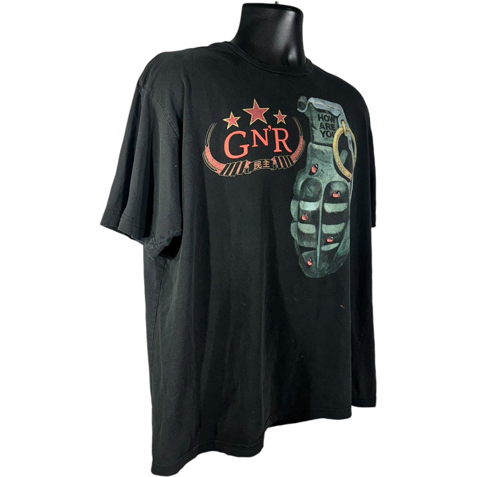 Vintage Guns N' Roses "Good Morning America" Grenade Tee