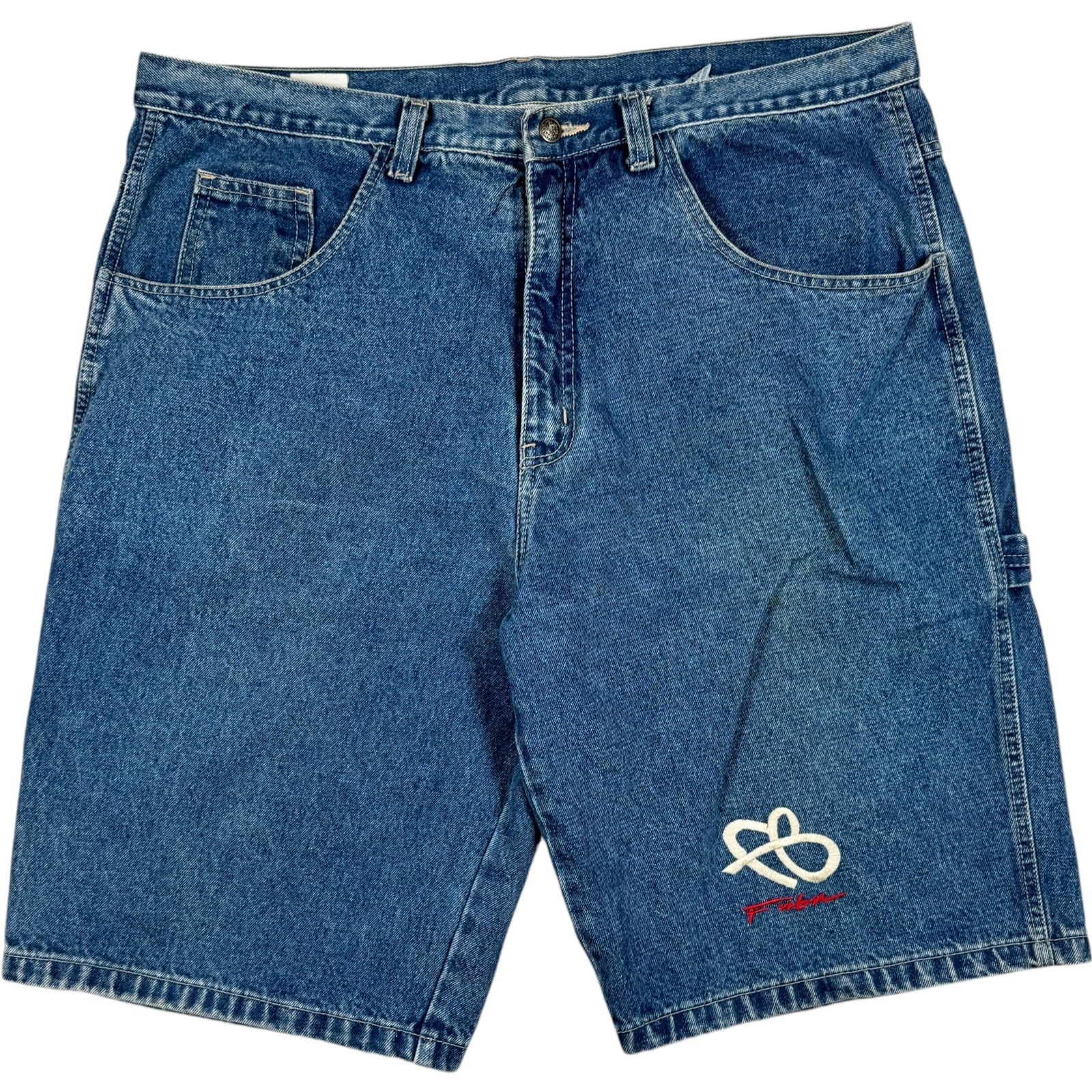 Vintage Fubu Denim Carpenter Shorts 42