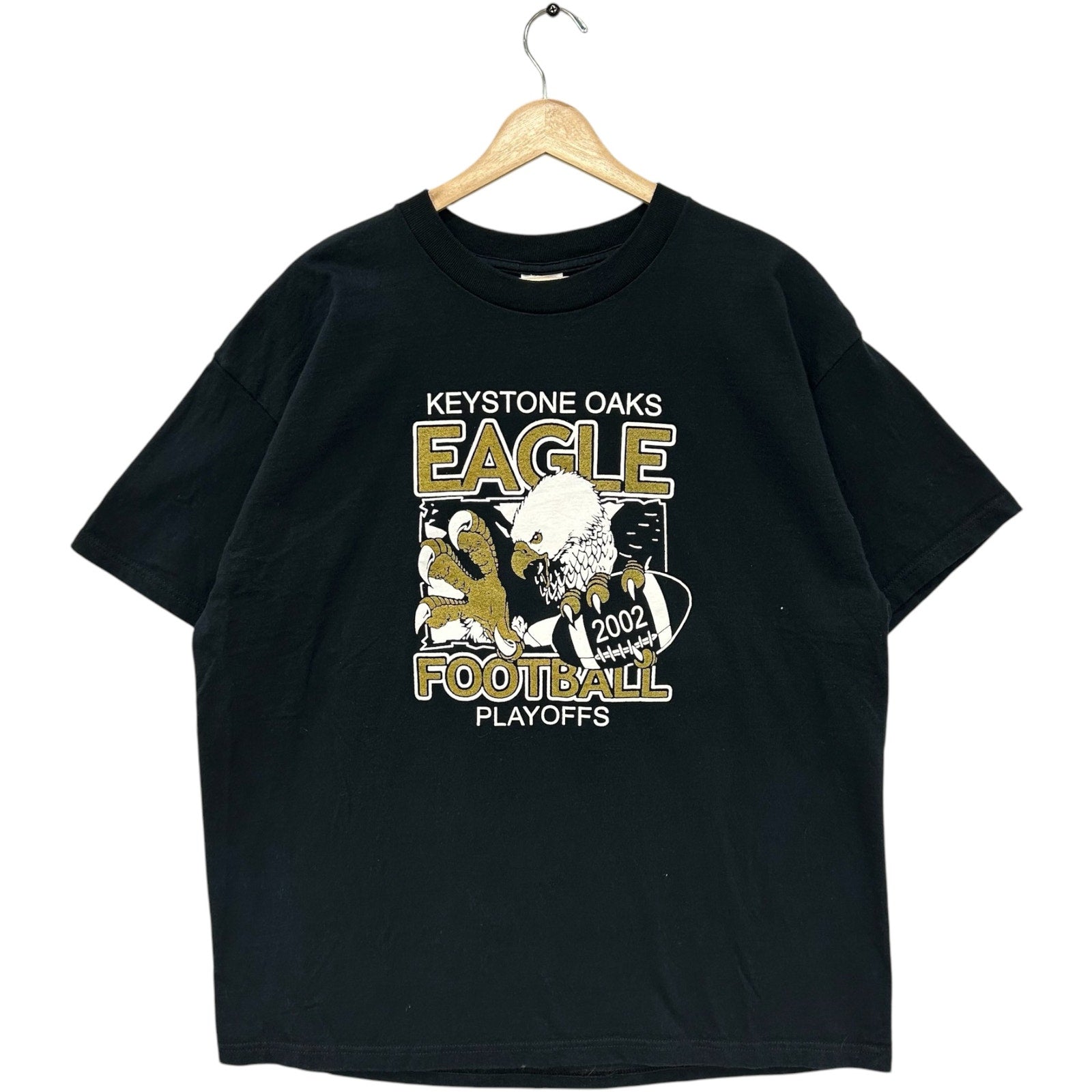 Vintage Keystone Oaks Eagle Football Playoffs Double Sided Tee