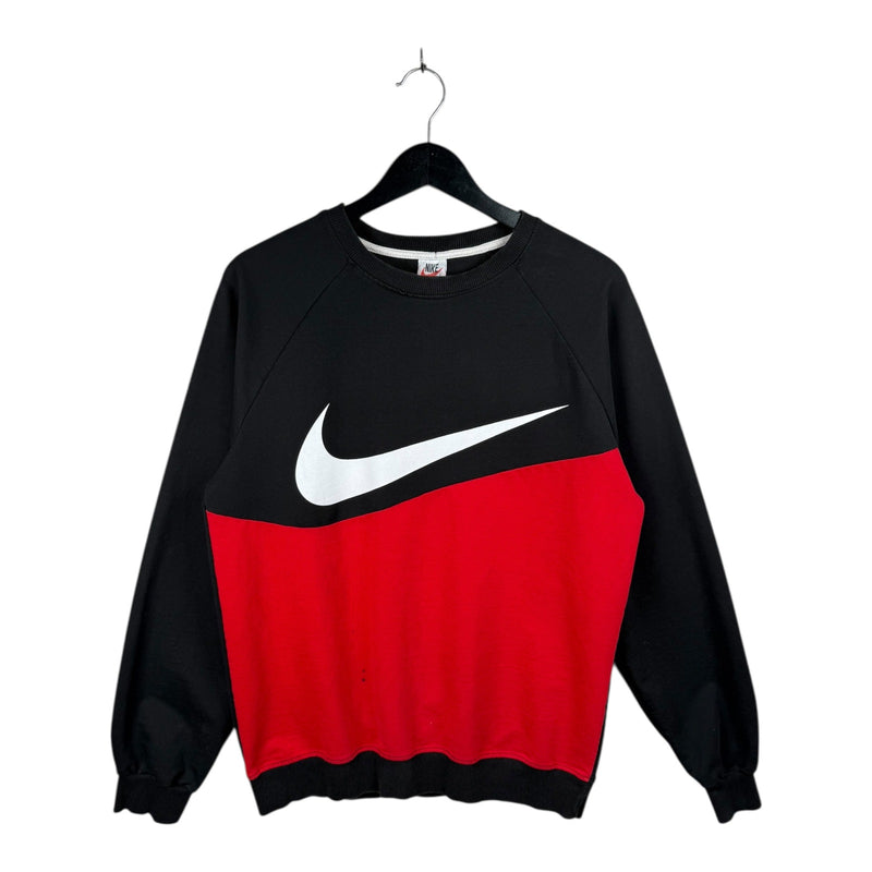 Vintage Nike Colorblock Big Swoosh Graphic Crewneck