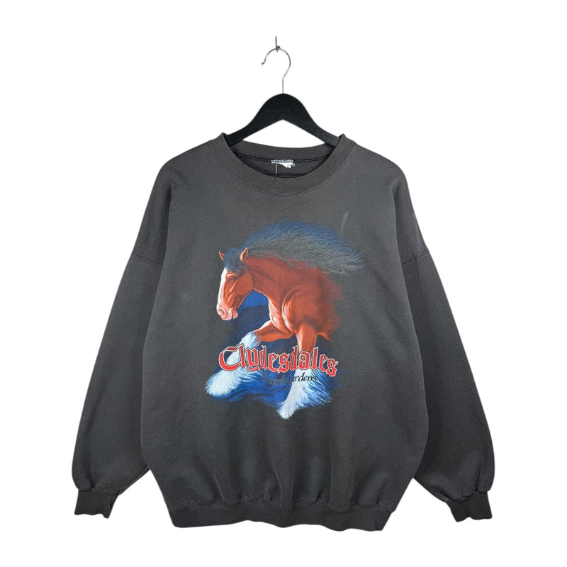 Vintage Clydesdales Horse Graphic Crewneck