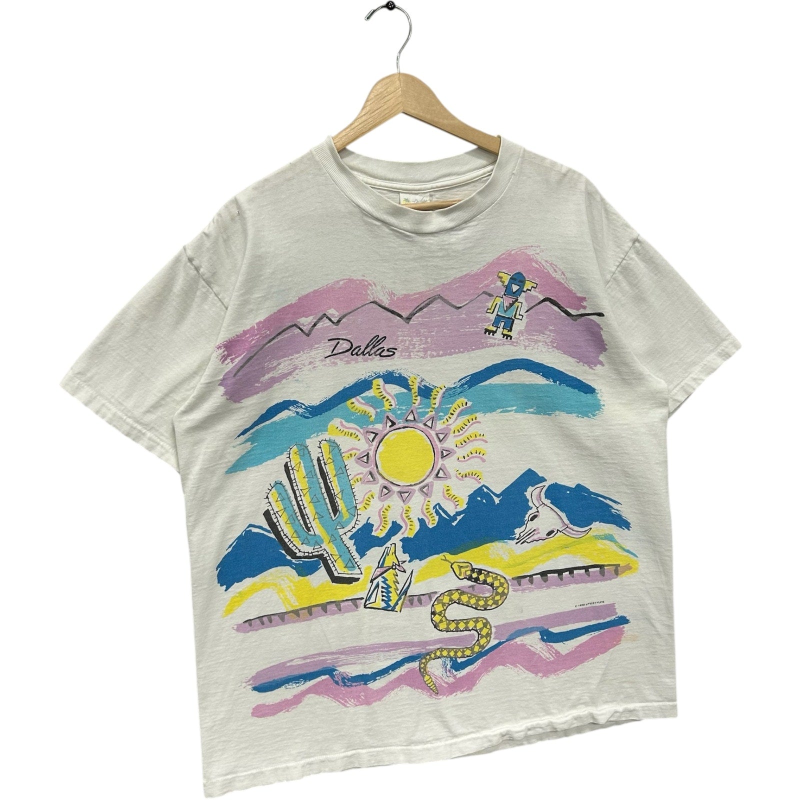 Vintage Desert Sunset Art Tee