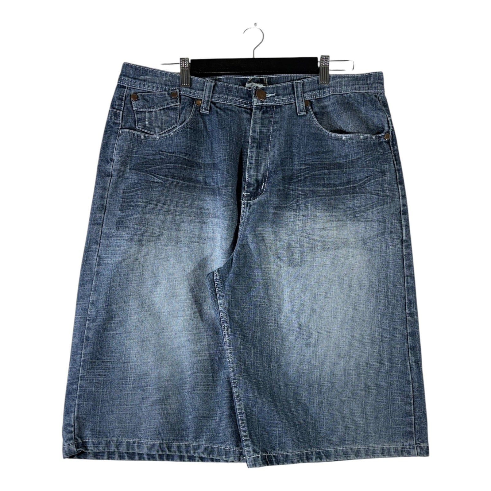 Vintage Brooklyn Xpress Wide Leg Denim Shorts 38