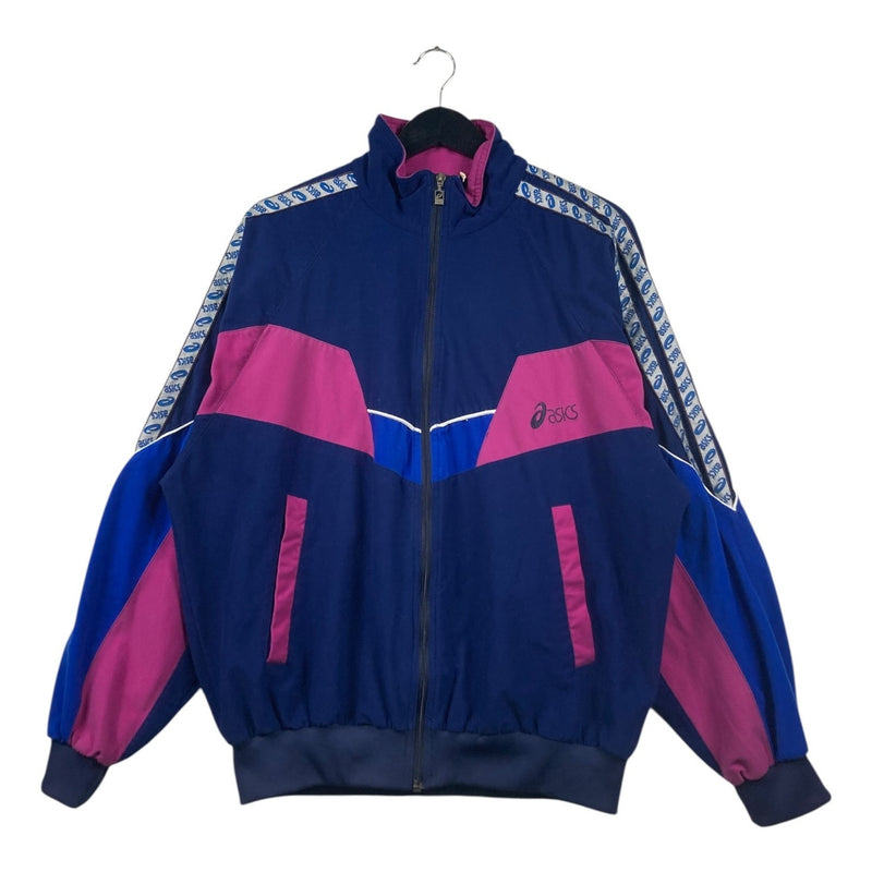 Vintage Asics Colorblock Logo Tape Track Jacket