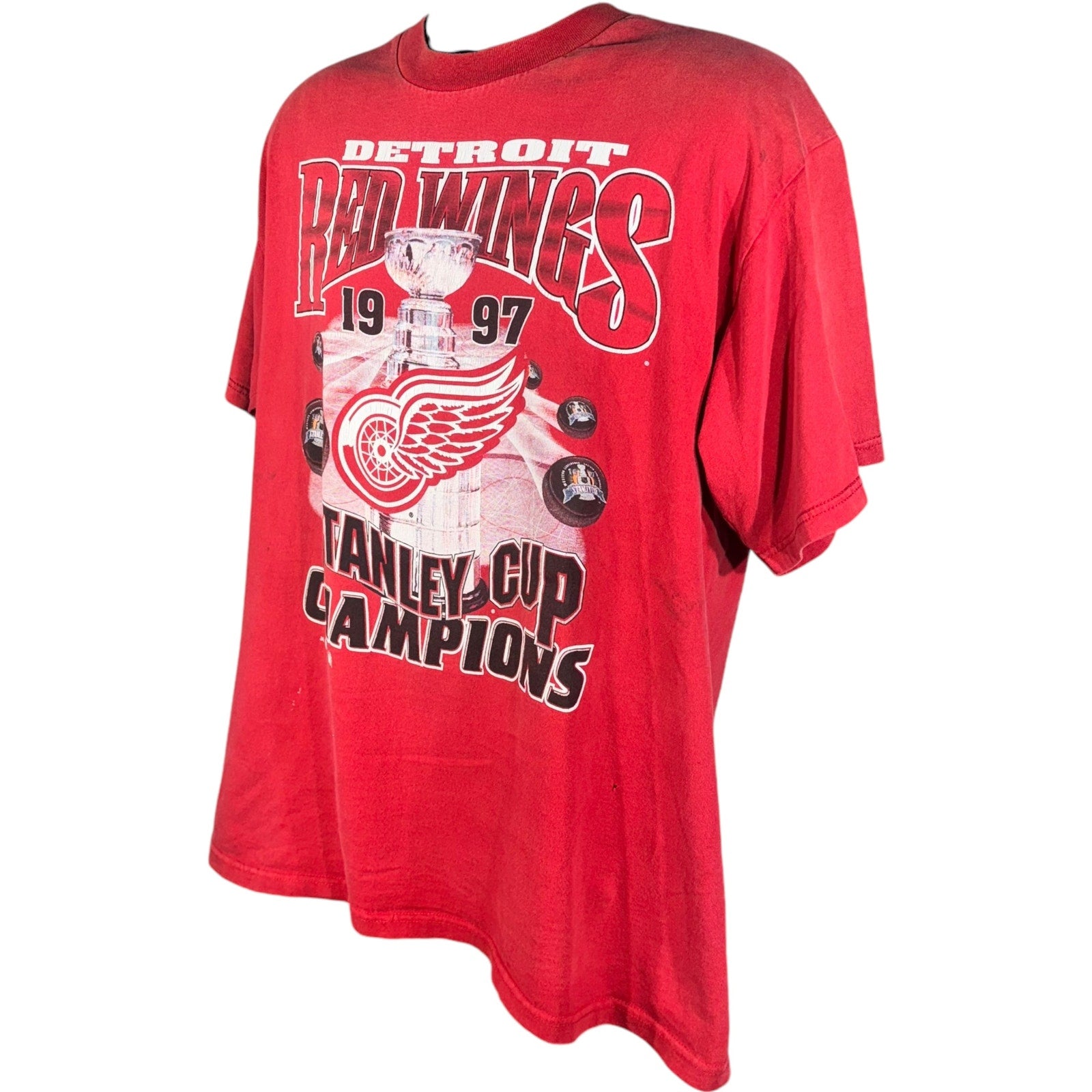 Vintage Detroit Red Wings Stanley Cup Champions Tee 1997