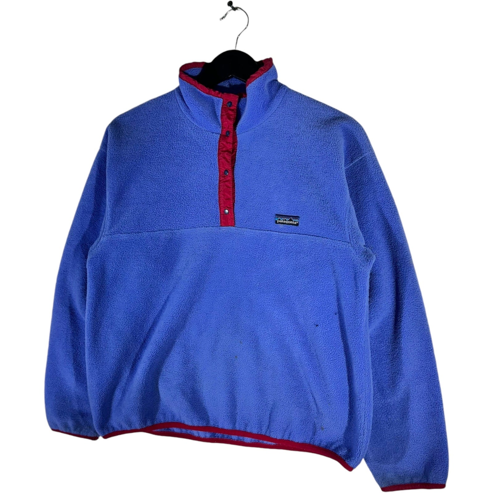 Vintage Women's Patagonia 1/4 Snap Button Mini Logo Fleece