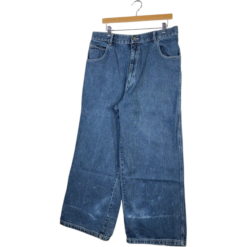 Vintage Y2K Wide Leg Relaxed Fit Denim Jeans 36x30