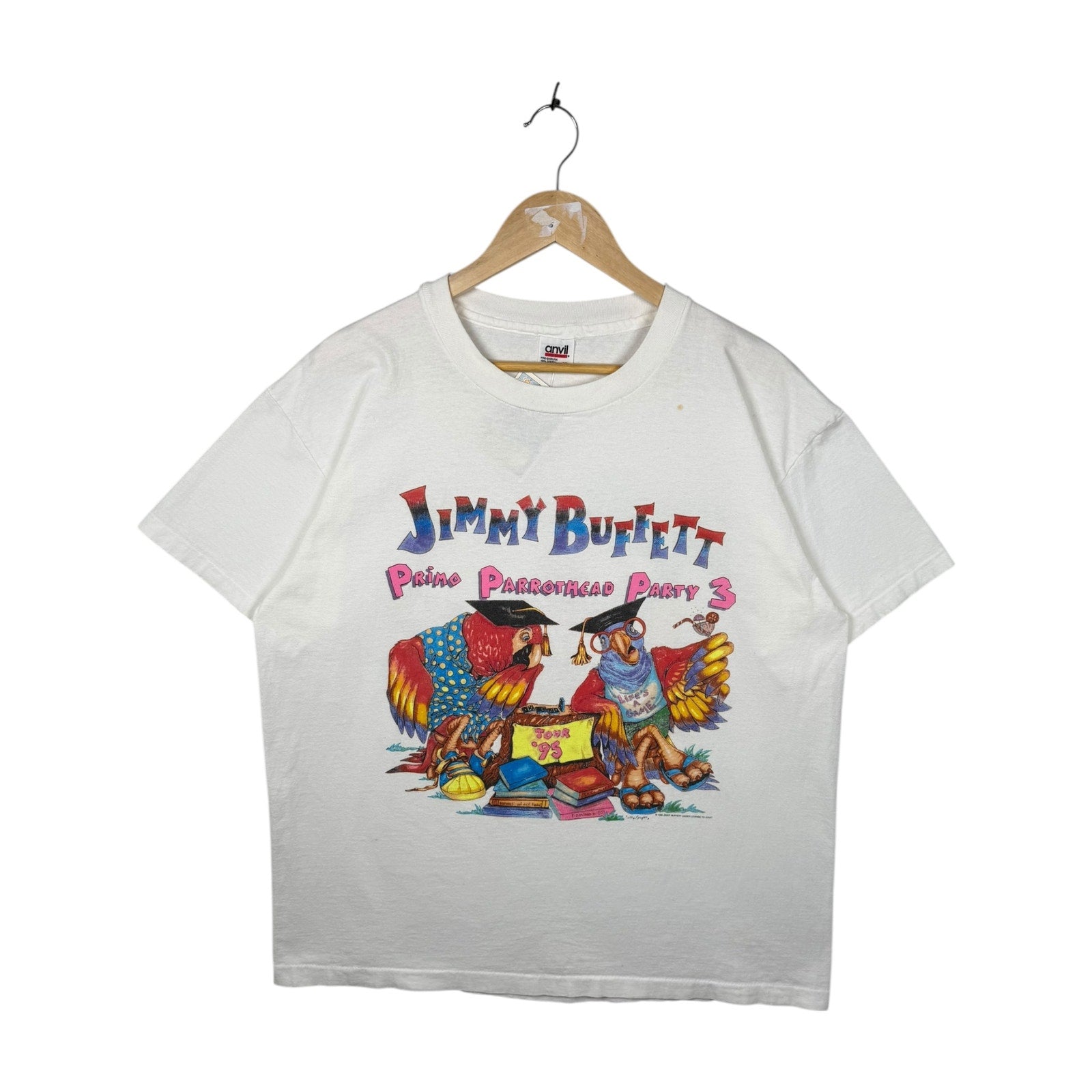 Vintage Jimmy Buffett Primo Parrothead Party 3 Tour T-Shirt