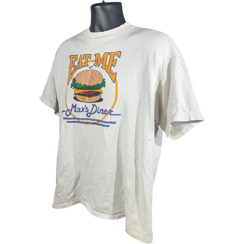 Vintage Max's Diner "Eat Me" Restaurant Souvenir Tee 90s